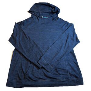 Women’s Crane Hoodie Sweatshirt Long Sleeve XL 16-18 Fitness Pullover Blue